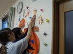 ハロウィンの壁飾り